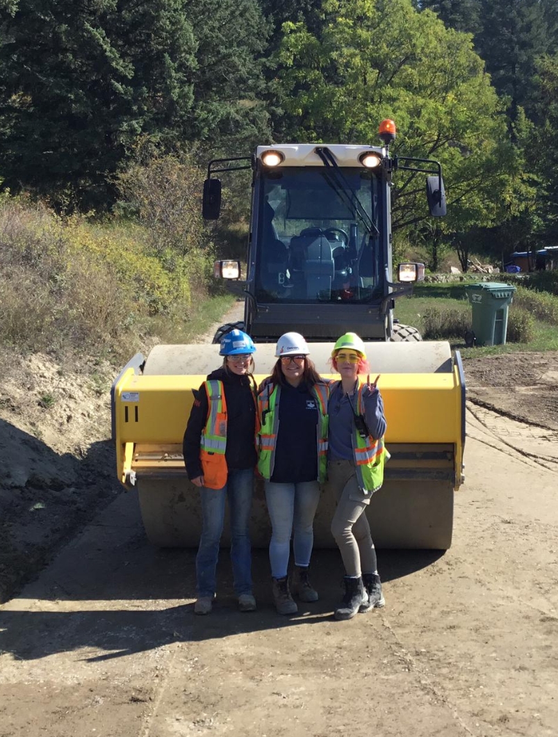 A trio of women leading the way at Dunn Lake Road // Dawson Civil A trio of women leading the way at Dunn Lake Road // Dawson Civil